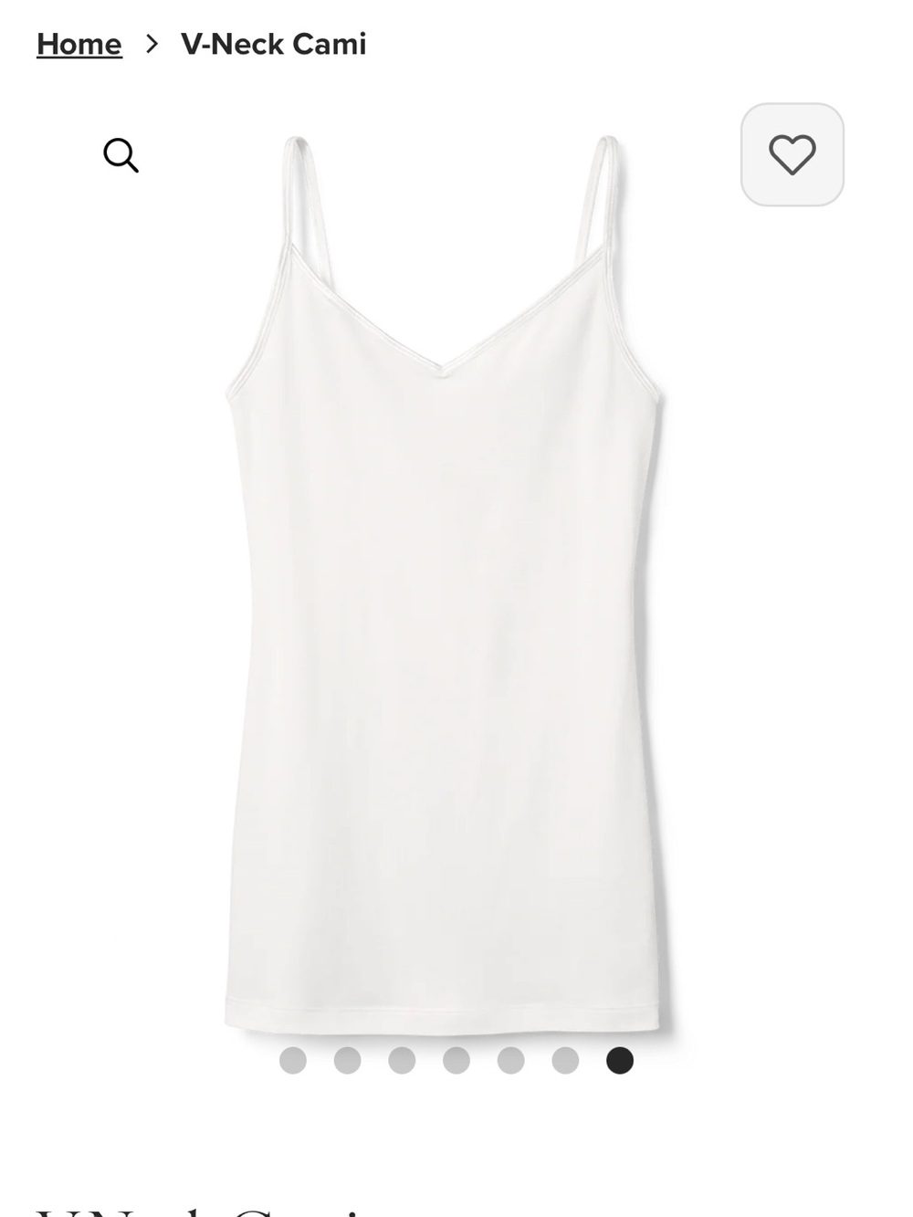 CAbi White Camisole